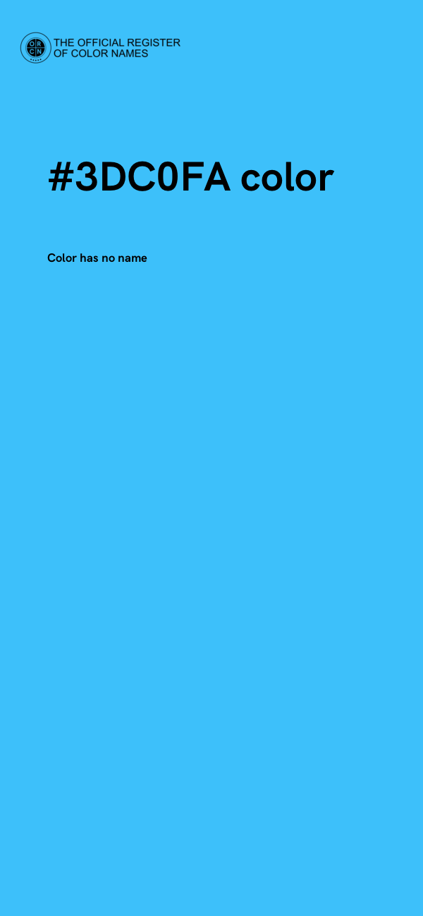 #3DC0FA color image
