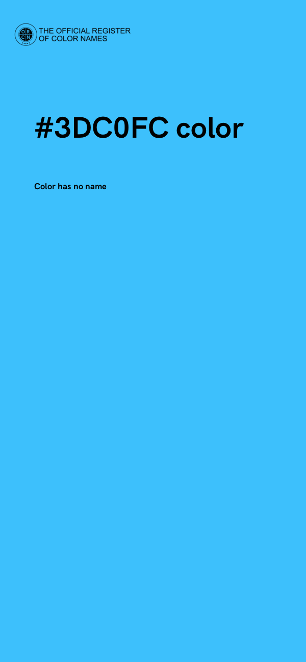 #3DC0FC color image