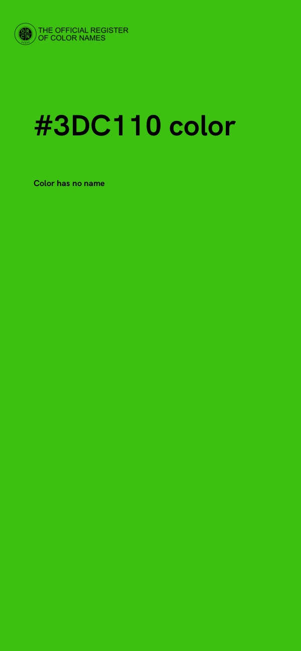 #3DC110 color image