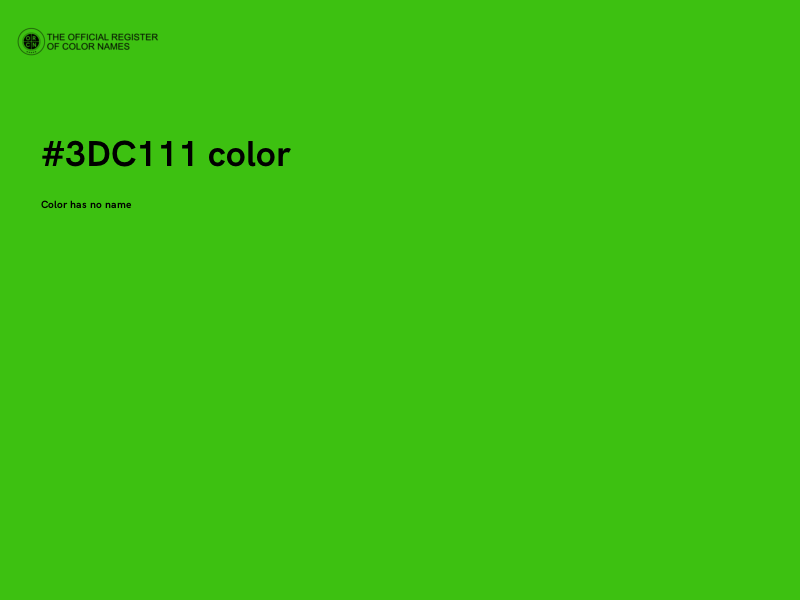 #3DC111 color image