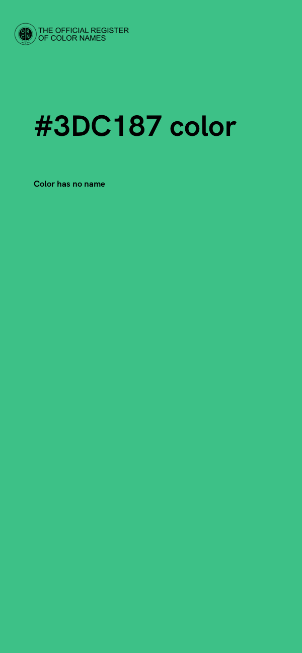 #3DC187 color image