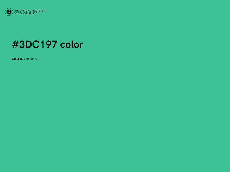 #3DC197 color image