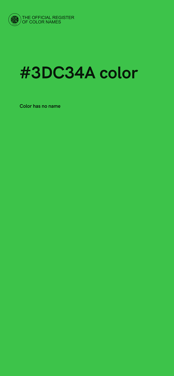#3DC34A color image