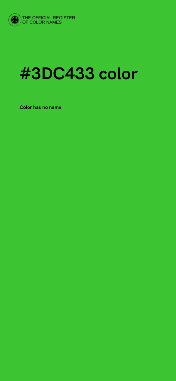 #3DC433 color image