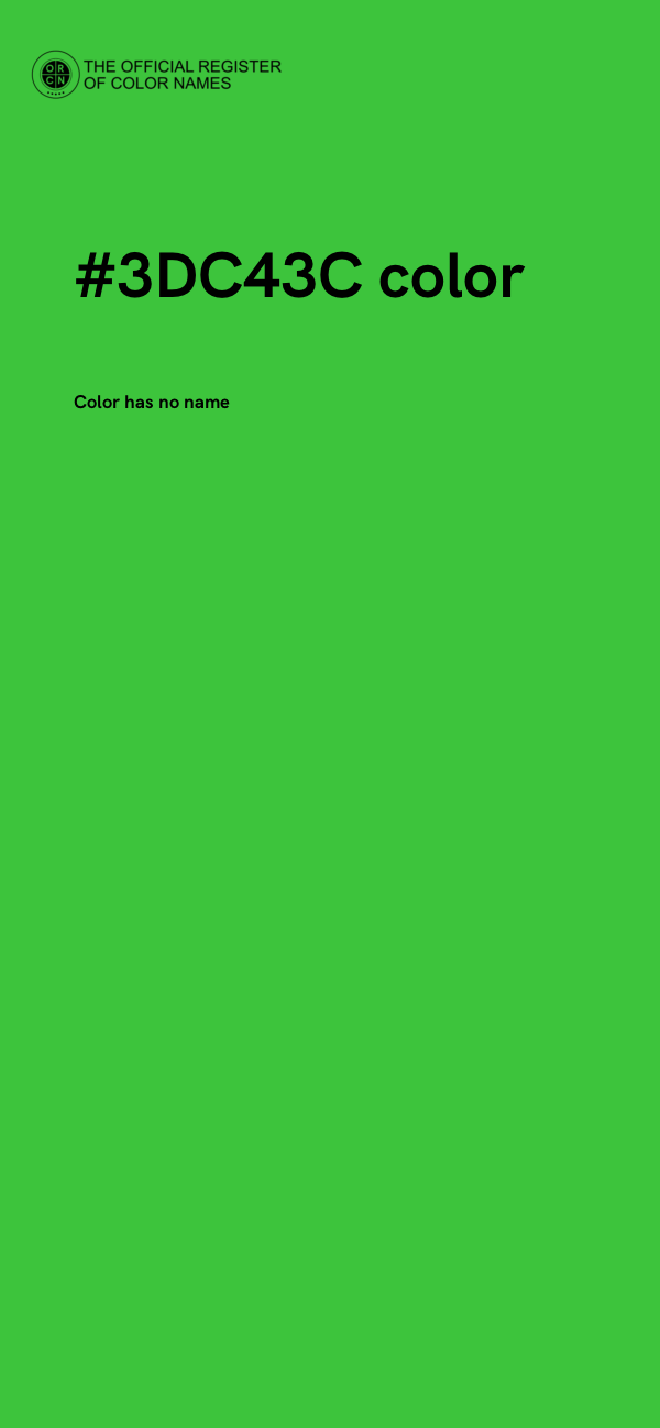 #3DC43C color image