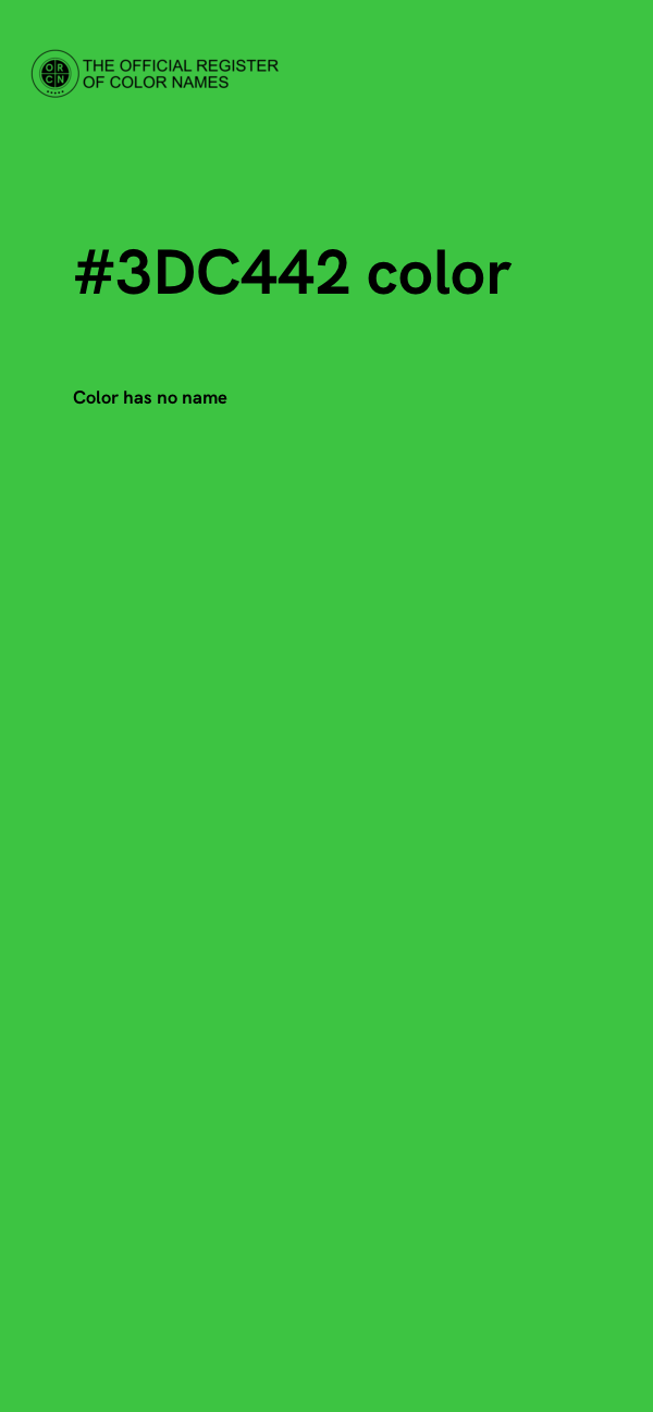 #3DC442 color image