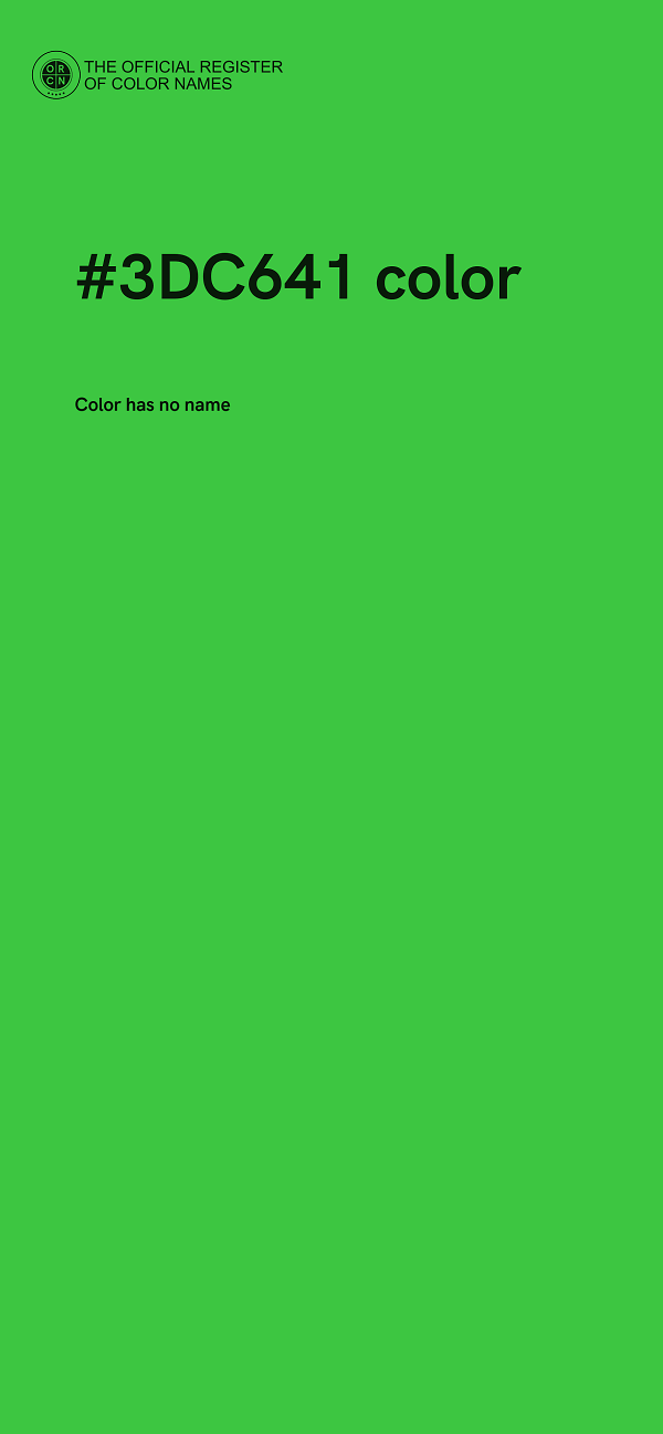 #3DC641 color image