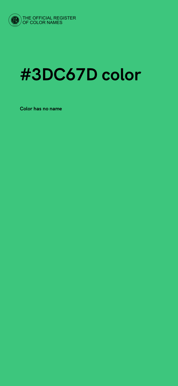 #3DC67D color image