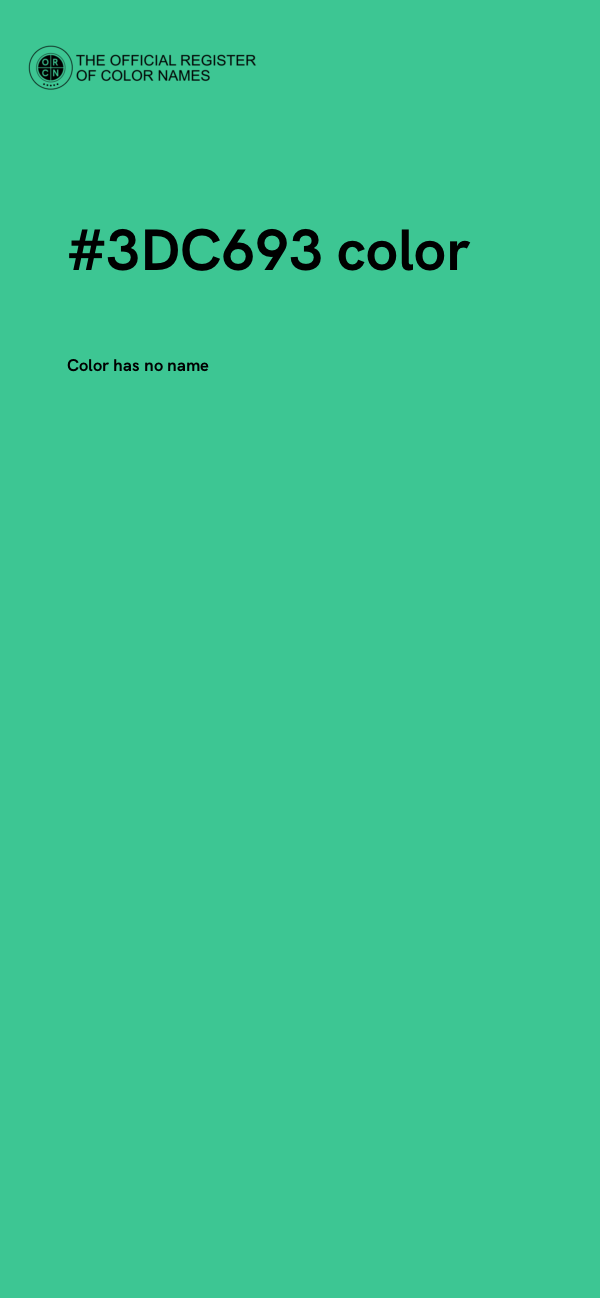 #3DC693 color image