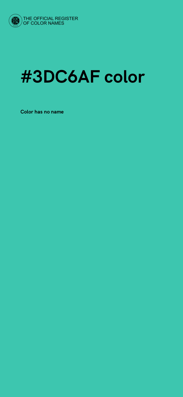 #3DC6AF color image
