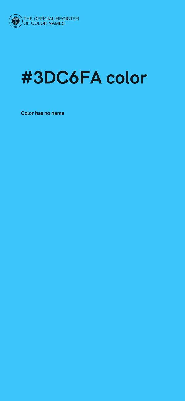 #3DC6FA color image
