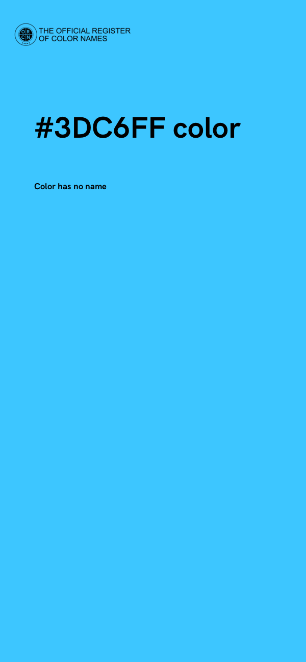 #3DC6FF color image