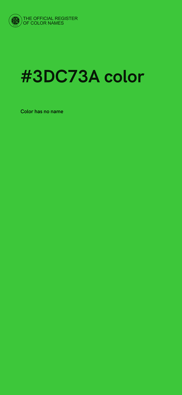 #3DC73A color image