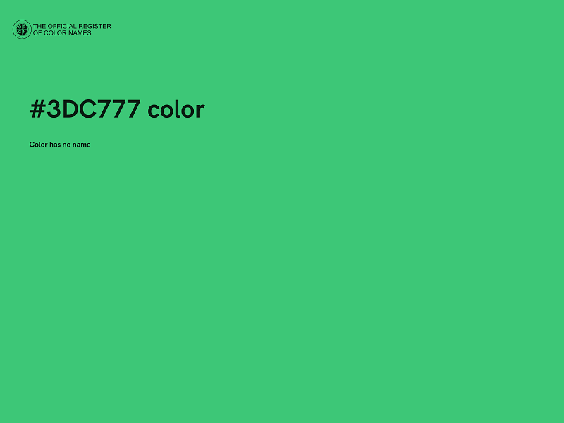 #3DC777 color image