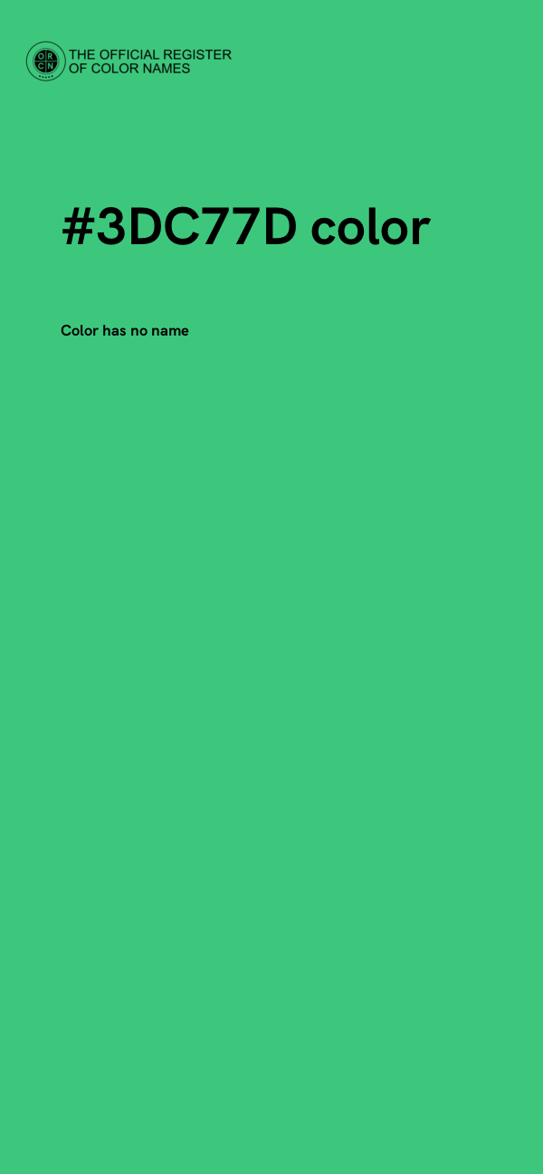 #3DC77D color image