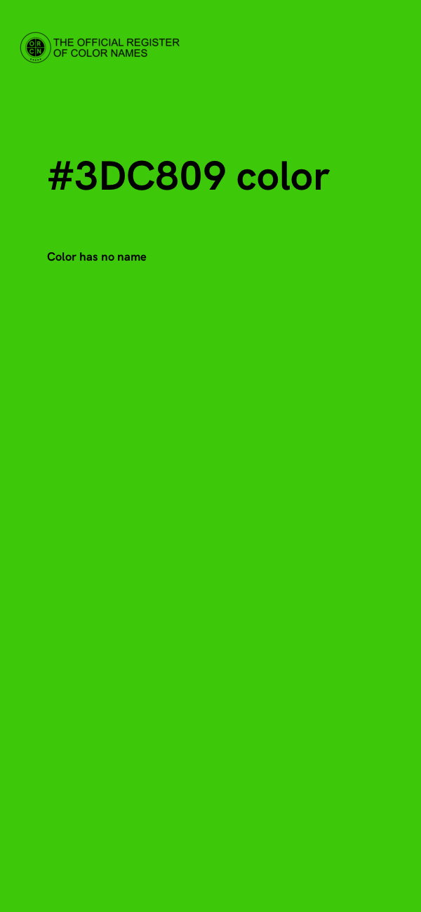 #3DC809 color image