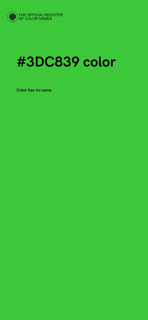 #3DC839 color image