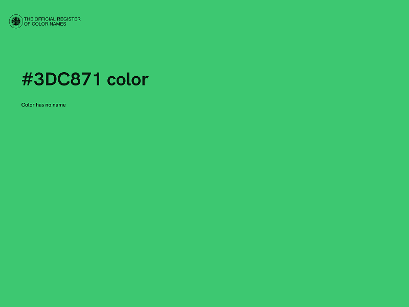 #3DC871 color image