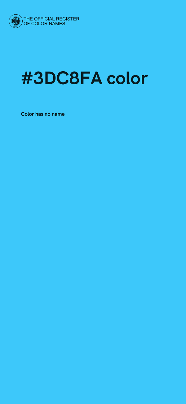 #3DC8FA color image