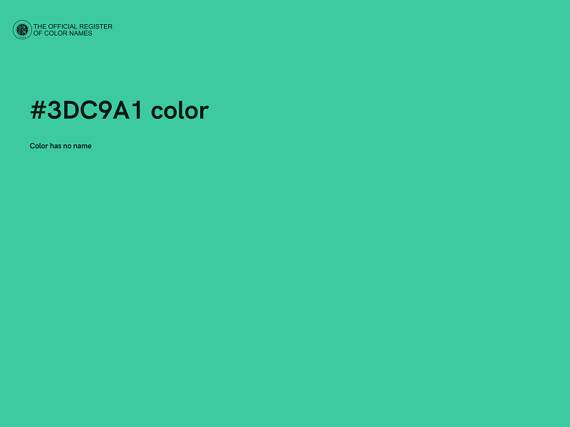 #3DC9A1 color image