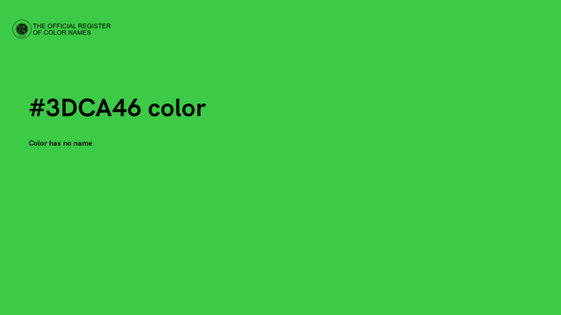 #3DCA46 color image