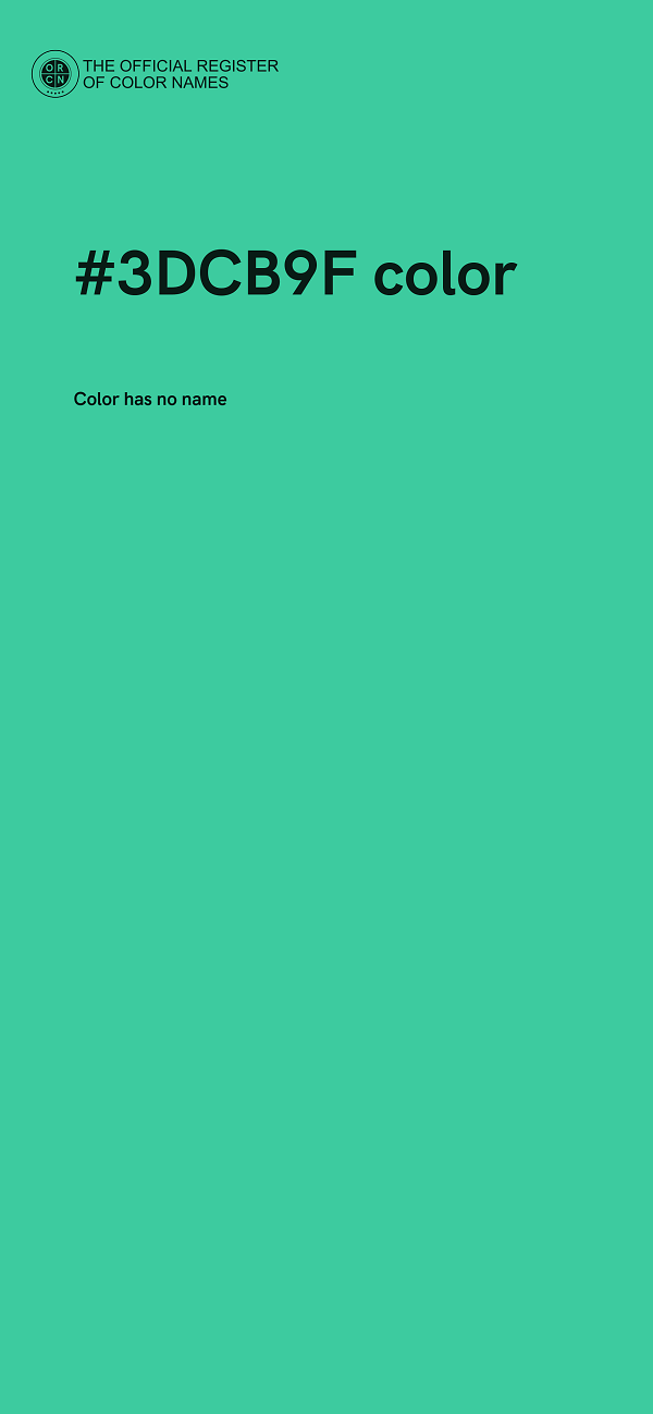 #3DCB9F color image