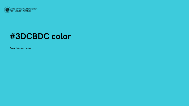 #3DCBDC color image