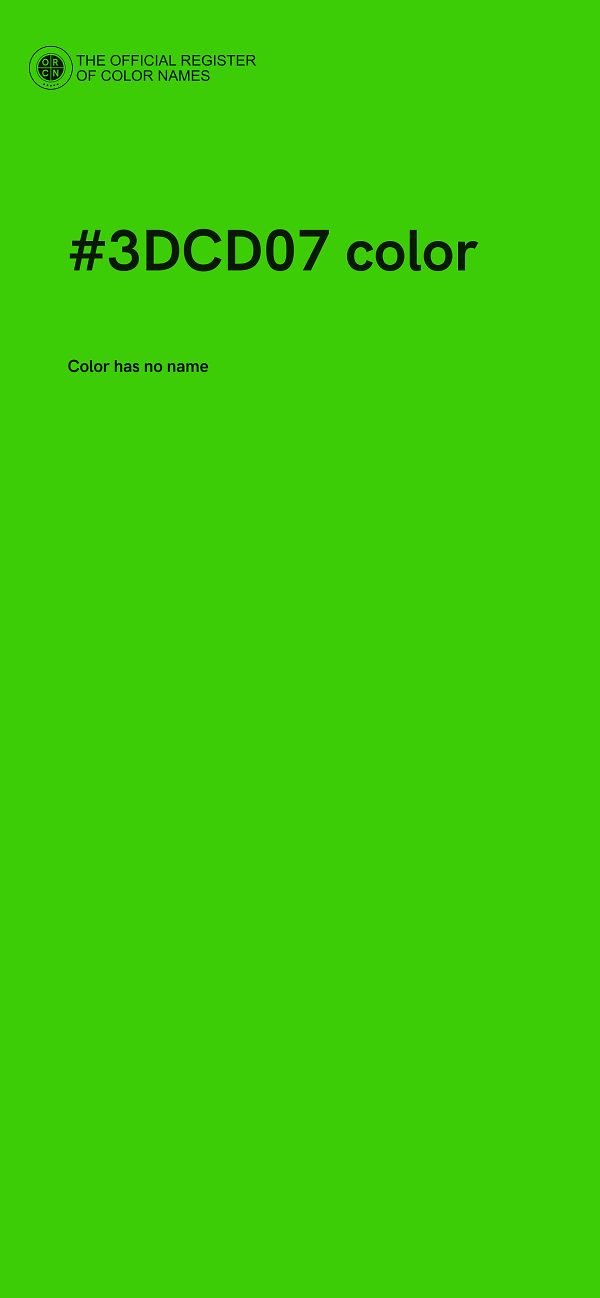 #3DCD07 color image