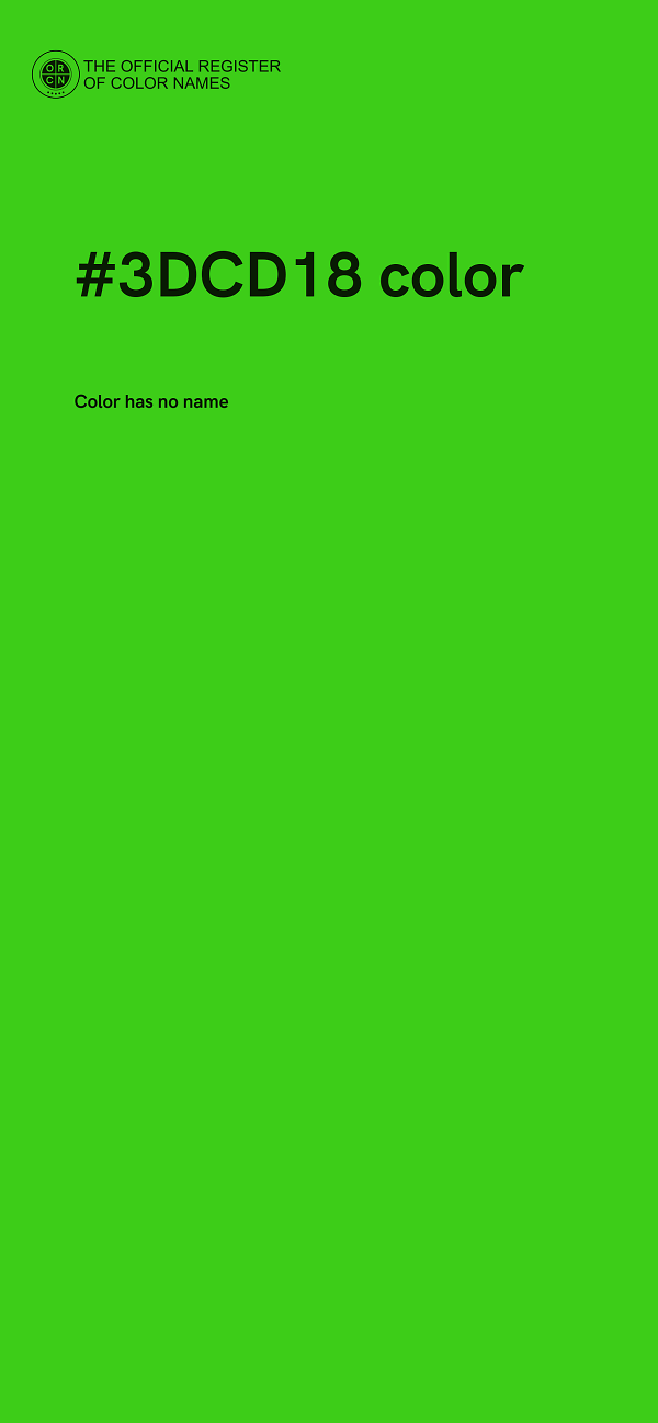 #3DCD18 color image