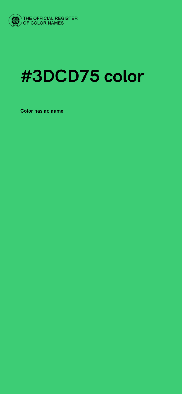 #3DCD75 color image