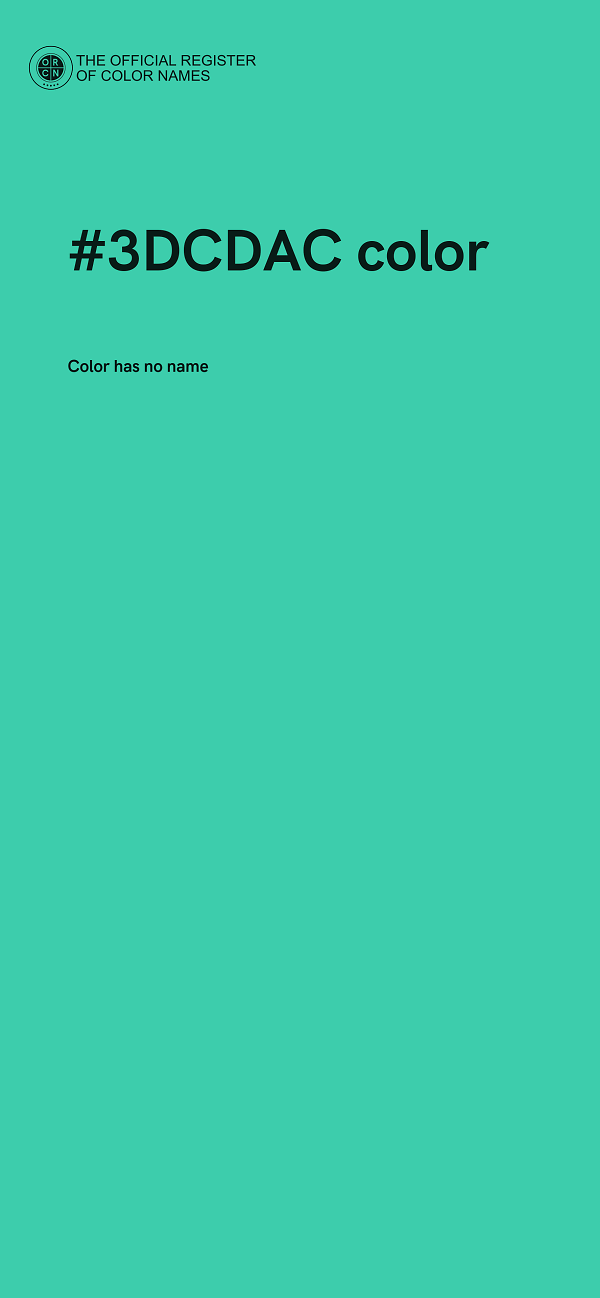 #3DCDAC color image