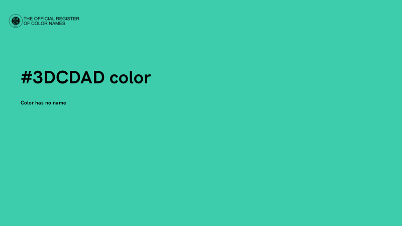 #3DCDAD color image
