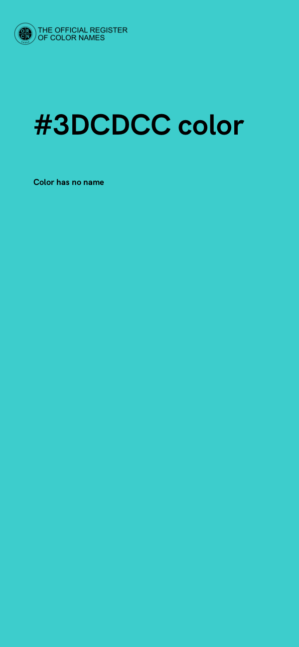 #3DCDCC color image