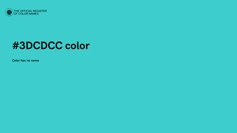 #3DCDCC color image