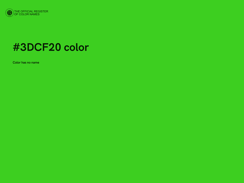 #3DCF20 color image