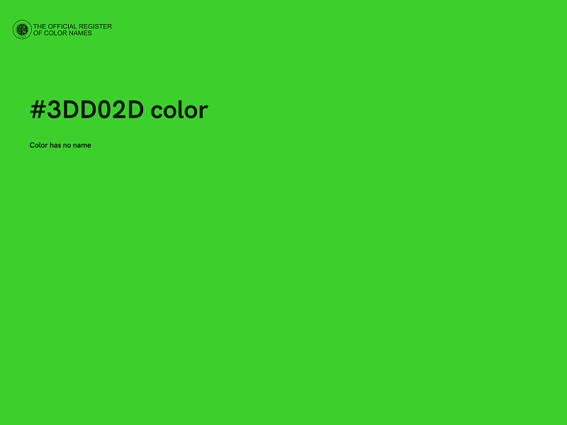 #3DD02D color image