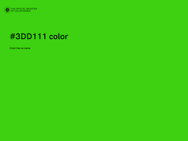 #3DD111 color image