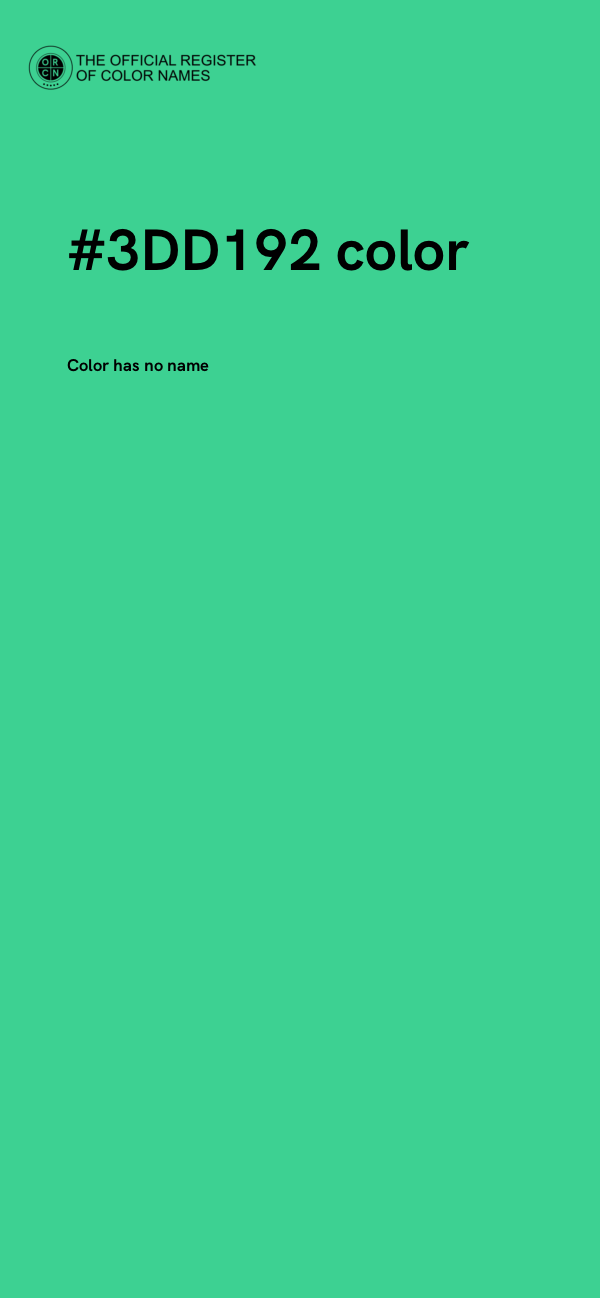 #3DD192 color image