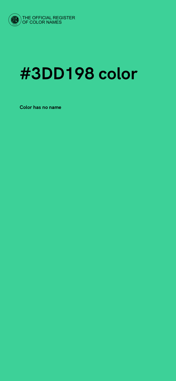 #3DD198 color image