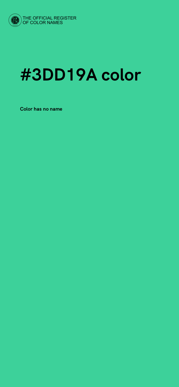 #3DD19A color image
