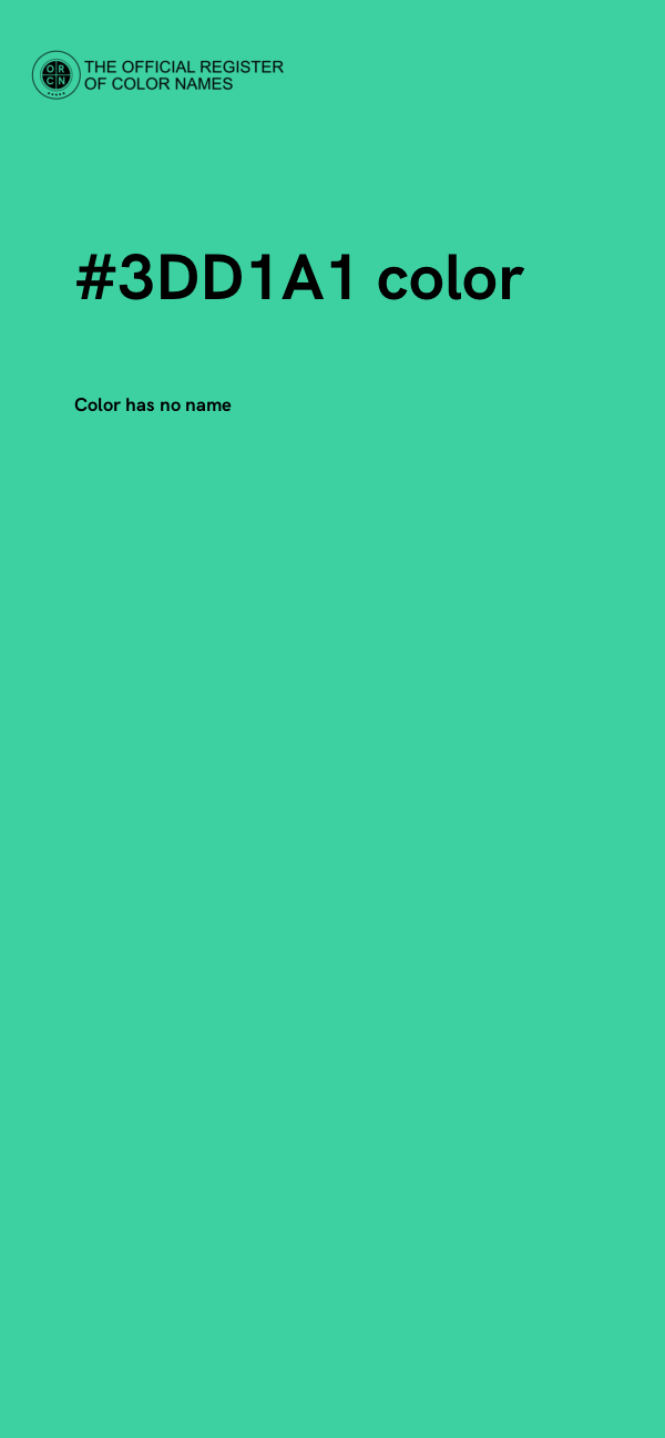 #3DD1A1 color image