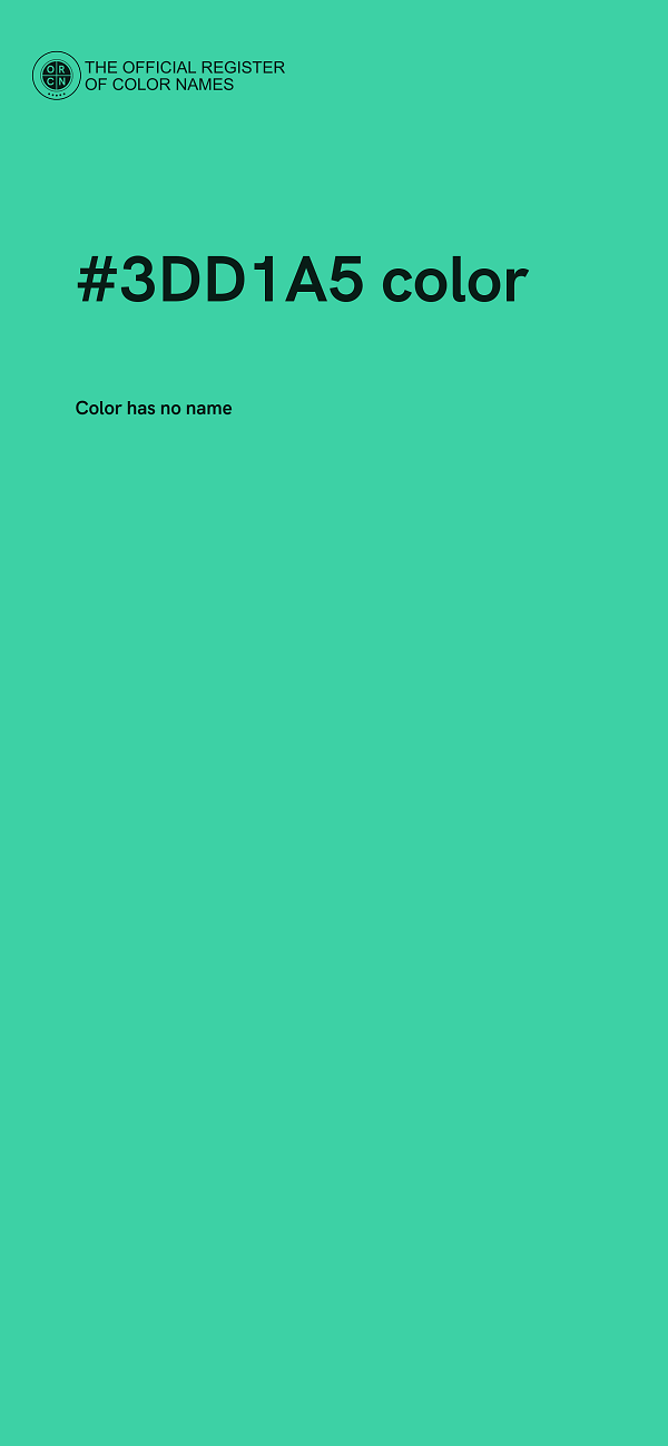 #3DD1A5 color image