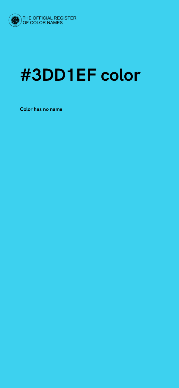 #3DD1EF color image
