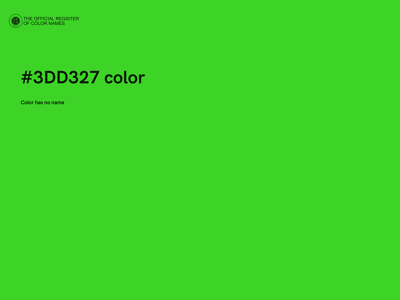 #3DD327 color image