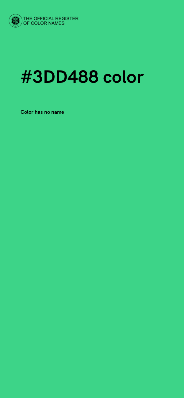 #3DD488 color image