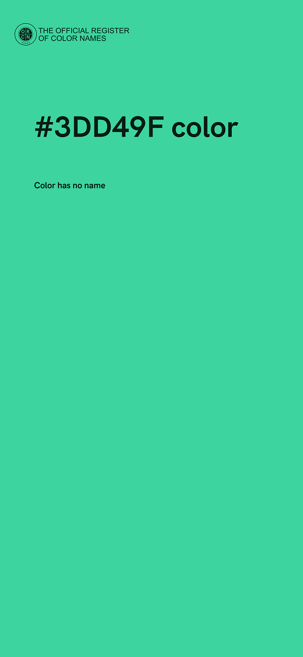 #3DD49F color image