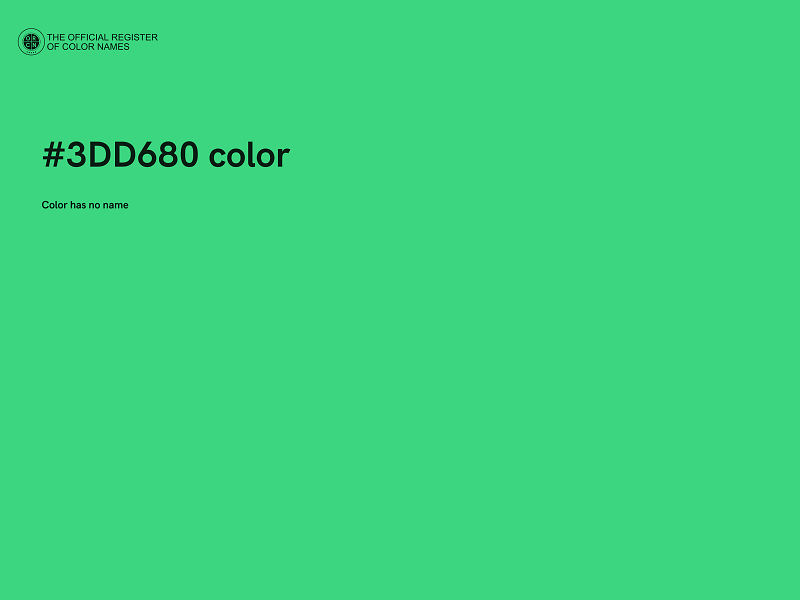 #3DD680 color image