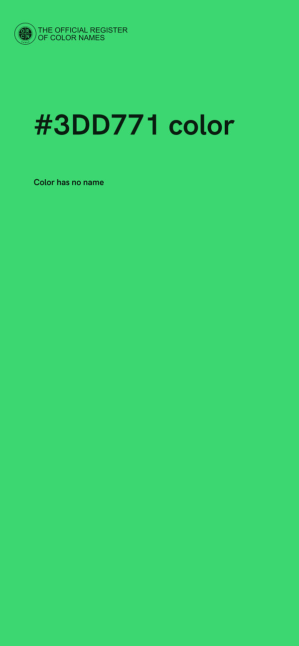 #3DD771 color image