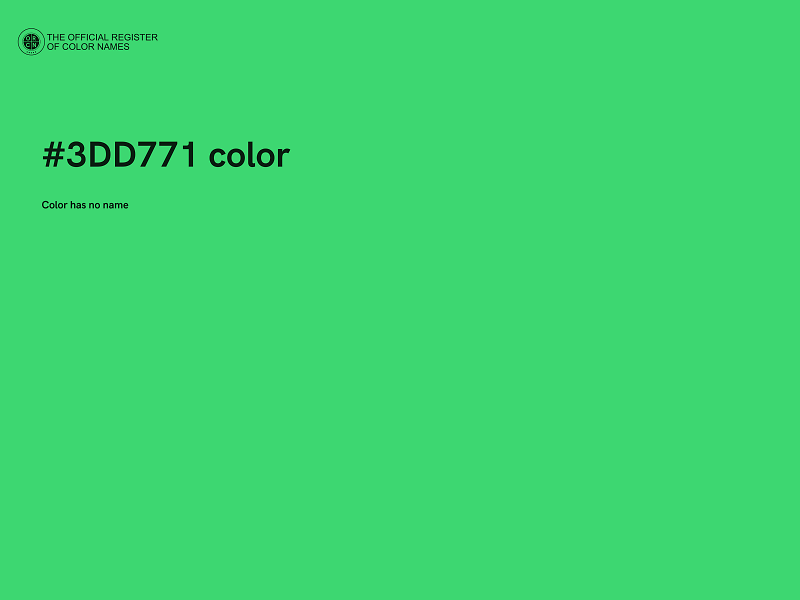 #3DD771 color image