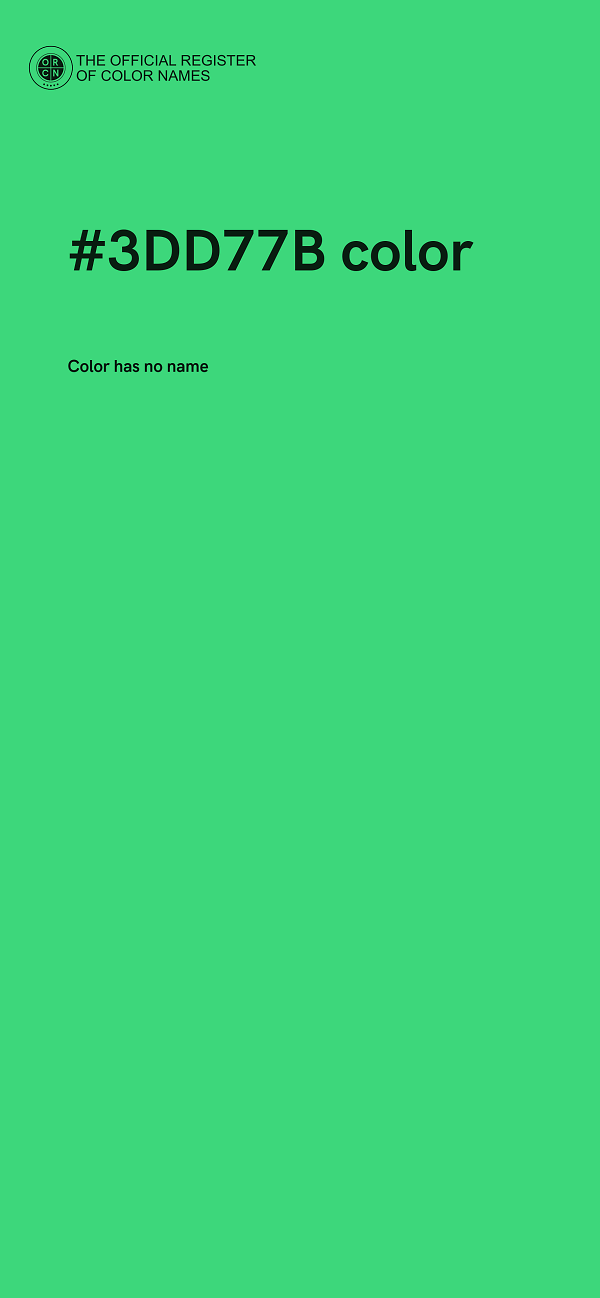 #3DD77B color image
